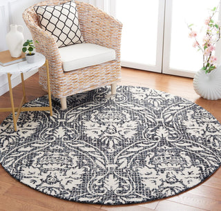 Safavieh Abstract ABT204N Ivory / Navy Area Rug Room Scene Feature
