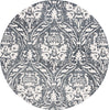 Safavieh Abstract ABT204N Ivory / Navy Area Rug Round