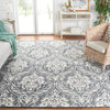 Safavieh Abstract ABT204N Ivory / Navy Area Rug Room Scene Feature