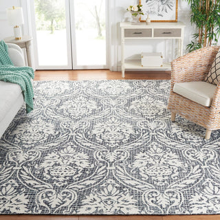 Safavieh Abstract ABT204N Ivory / Navy Area Rug Room Scene Feature