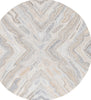 Safavieh Abstract ABT211F Grey / Rust Area Rug Round