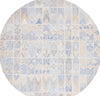 Safavieh Abstract ABT213M Blue / Rust Area Rug Round