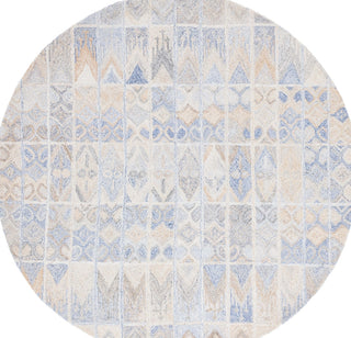 Safavieh Abstract ABT213M Blue / Rust Area Rug Round