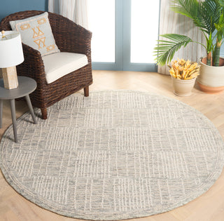 Safavieh Abstract ABT275F Grey / Ivory Area Rug Room Scene Feature