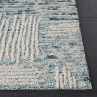 Safavieh Abstract ABT276M Blue / Ivory Area Rug Detail