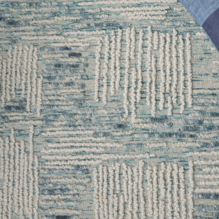 Safavieh Abstract ABT276M Blue / Ivory Area Rug Detail
