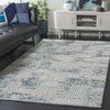 Safavieh Abstract ABT276M Blue / Ivory Area Rug Room Scene Feature