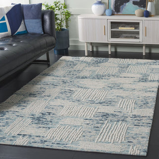 Safavieh Abstract ABT276M Blue / Ivory Area Rug Room Scene Feature