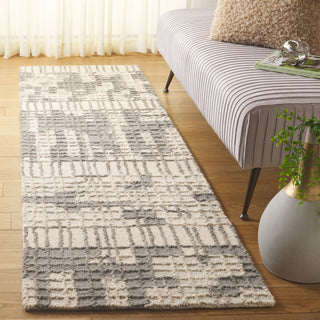 Safavieh Abstract ABT284A Ivory / Dark Grey Area Rug Room Scene Feature