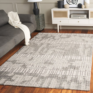 Safavieh Abstract ABT284A Ivory / Dark Grey Area Rug Room Scene