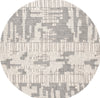 Safavieh Abstract ABT284A Ivory / Dark Grey Area Rug Round