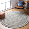 Safavieh Abstract ABT340H Ivory / Charcoal Area Rug Room Scene