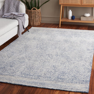 Safavieh Abstract ABT340N Ivory / Navy Area Rug Room Scene Feature