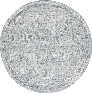 Safavieh Abstract ABT340N Ivory / Navy Area Rug Round