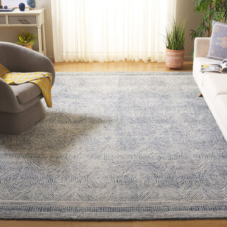 Safavieh Abstract ABT340N Ivory / Navy Area Rug Room Scene Feature