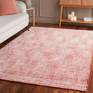 Safavieh Abstract ABT340Q Ivory / Red Area Rug Room Scene Feature