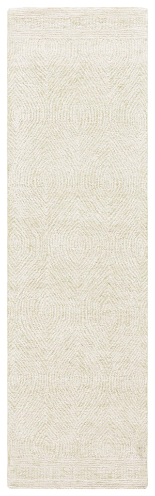 Safavieh Abstract ABT340Y Green / Ivory Area Rug Runner