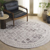 Safavieh Abstract ABT351A Ivory / Grey Area Rug Room Scene Feature