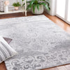 Safavieh Abstract ABT354A Ivory / Light Grey Area Rug Room Scene Feature
