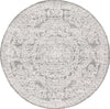 Safavieh Abstract ABT356H Ivory / Charcoal Area Rug Round