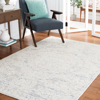 Safavieh Abstract ABT356M Ivory / Blue Area Rug Room Scene