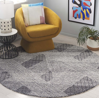 Safavieh Abstract ABT360H Ivory / Charcoal Area Rug Room Scene Feature