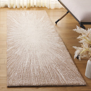Safavieh Abstract ABT375B Ivory / Dark Beig Area Rug Room Scene Feature