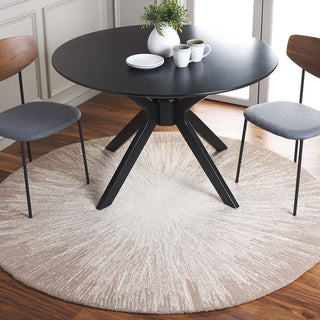 Safavieh Abstract ABT375B Ivory / Dark Beig Area Rug Room Scene Feature