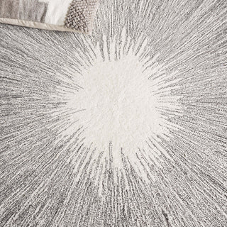 Safavieh Abstract ABT375H Ivory / Charcoal Area Rug Detail