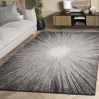 Safavieh Abstract ABT375H Ivory / Charcoal Area Rug Room Scene