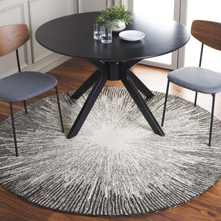 Safavieh Abstract ABT375H Ivory / Charcoal Area Rug Room Scene Feature