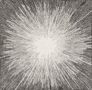 Safavieh Abstract ABT375H Ivory / Charcoal Area Rug Square