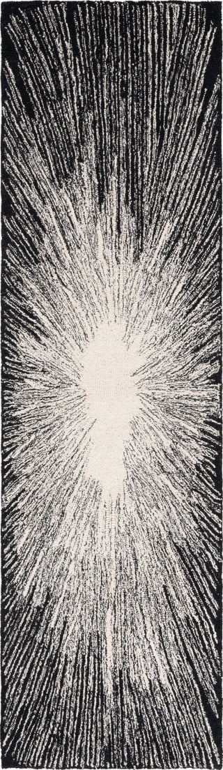Safavieh Abstract ABT375Z Ivory / Black Area Rug Runner