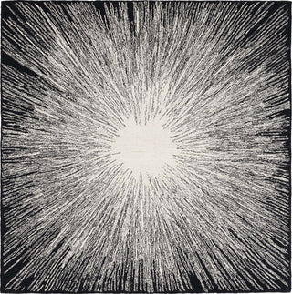 Safavieh Abstract ABT375Z Ivory / Black Area Rug Square