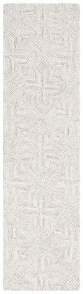 Safavieh Abstract ABT425F Grey / Ivory Area Rug Runner