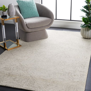 Safavieh Abstract ABT425F Grey / Ivory Area Rug Room Scene Feature