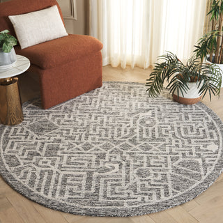 Safavieh Abstract ABT462H Charcoal / Ivory Area Rug Room Scene