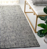 Safavieh Abstract ABT468H Dark Grey / Ivory Area Rug Room Scene Feature