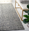 Safavieh Abstract ABT468H Dark Grey / Ivory Area Rug Room Scene Feature