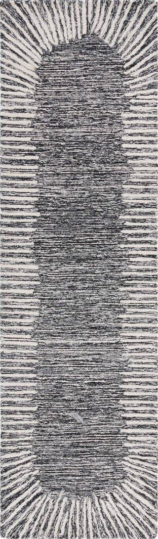 Safavieh Abstract ABT478Z Black / Ivory Area Rug Runner