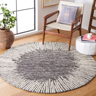 Safavieh Abstract ABT478Z Black / Ivory Area Rug Room Scene Feature