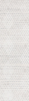 Safavieh Abstract ABT499G Silver / Ivory Area Rug Runner