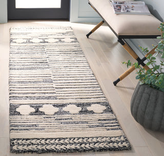 Safavieh Abstract ABT559Z Black / Ivory Area Rug Room Scene Feature