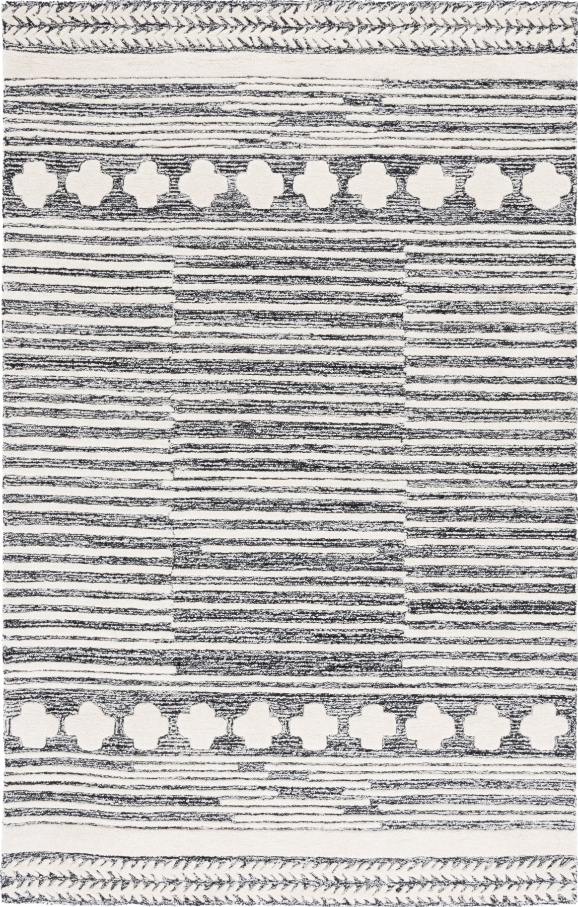 Safavieh Abstract ABT559Z Black / Ivory Area Rug main image