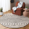 Safavieh Abstract ABT559Z Black / Ivory Area Rug Room Scene Feature