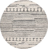 Safavieh Abstract ABT559Z Black / Ivory Area Rug Round