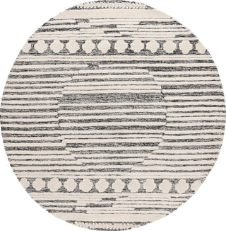 Safavieh Abstract ABT559Z Black / Ivory Area Rug Round
