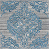 Safavieh Abstract ABT608F Grey / Blue Area Rug Square