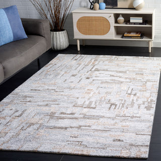 Safavieh Abstract ABT875F Grey / Brown Area Rug Room Scene