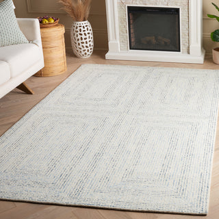 Safavieh Abstract ABT928M Ivory / Blue Area Rug Room Scene